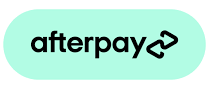 Afterpay logo on a light green background