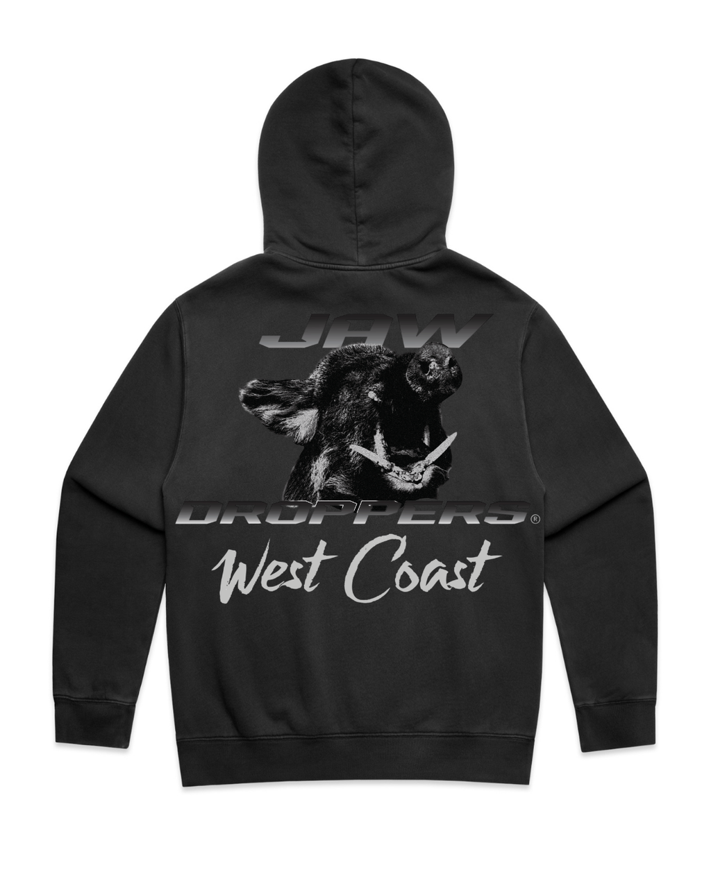 West Coast Faded Hood – Charcoal Black